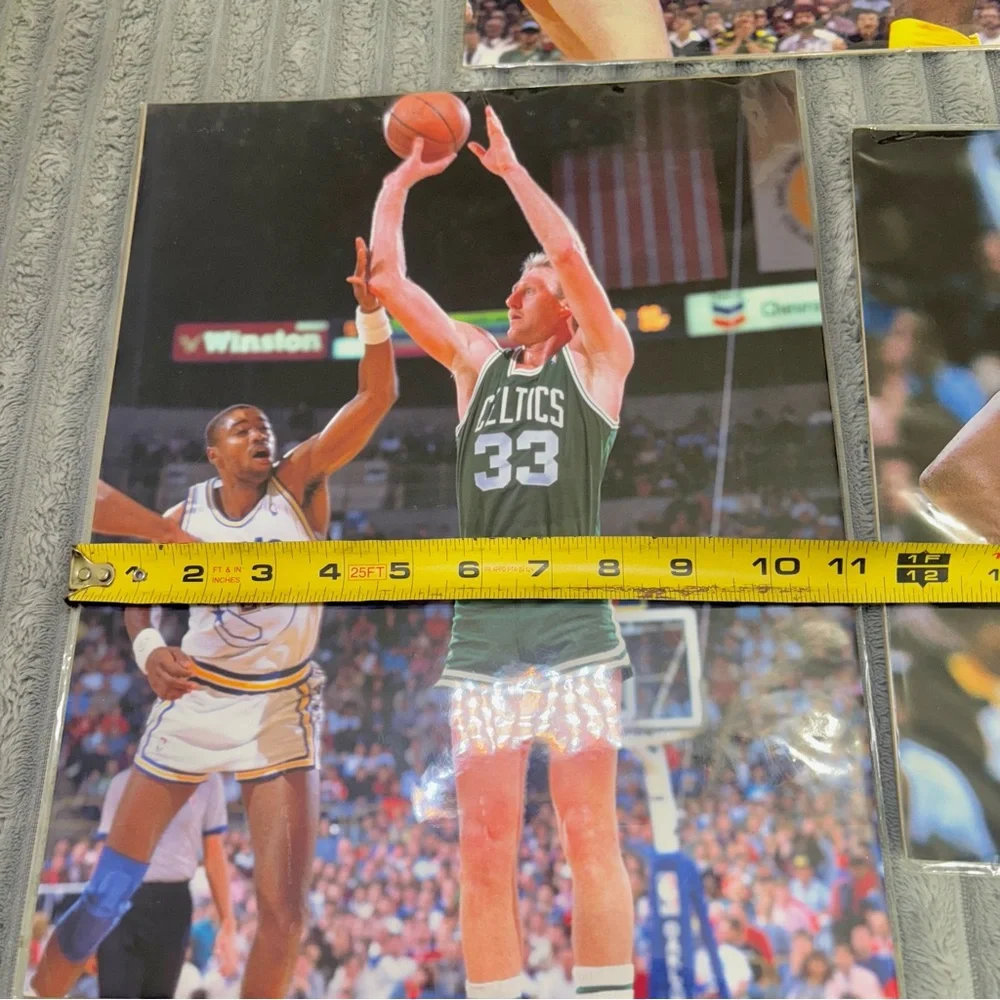 NBA LOT OF 3 sealed pictures Boards Kobe Bryant Larry Bird and Magic Johnson 90s